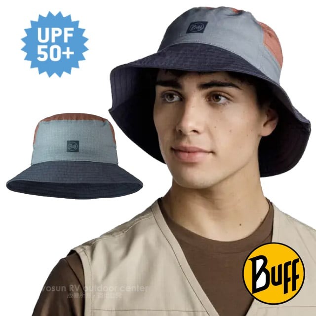 【BUFF】高防曬Sun Bucket Hat 抗UV太陽漁夫帽.中盤帽.防曬遮陽帽/BF125445-909 魅力鋼藍✿30E010